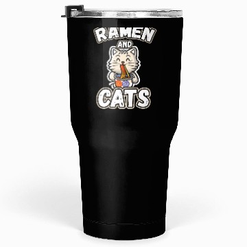 Discover Ramen and cats Tumblers 30 Oz