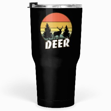 Discover Deer funny sunset sunrise summer Gifts Tumblers 30 Oz