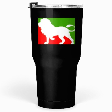 Discover CUTE MODERN UNIQUE LION RED AND GREEN Tumblers 30 Oz
