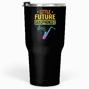 Discover Little Future Saxophonist - Newborn Saxophone Musi Tumblers 30 Oz