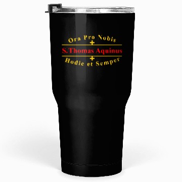 Discover Saint Thomas Aquinas Catholic Latin Tumblers 30 Oz