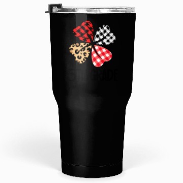 Discover valentines day leopard 5th grade teacher clover Tumblers 30 Oz