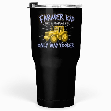 Discover Farmer Kid Funny Boys Tractor Farmer Tumblers 30 Oz