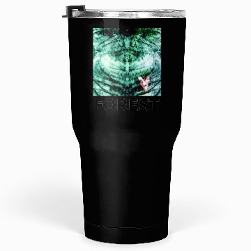Discover Green forest mandala black Tumblers 30 Oz