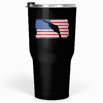 Discover B-2 Stealth Bomber Military Airplane American Flag Tumblers 30 Oz