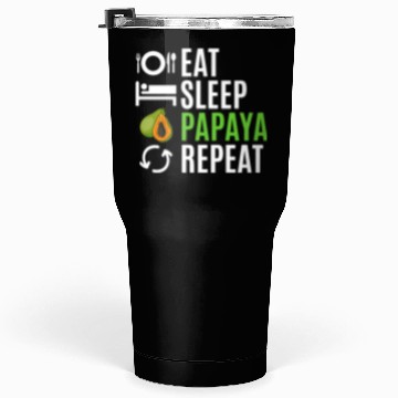 Discover Eat Sleep Papaya Repeat Tumblers 30 Oz