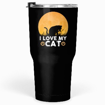 Discover I love my cat Tumblers 30 Oz