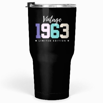 Discover 60 Years Vintage 1963 Retro 60th Birthday Tumblers 30 Oz