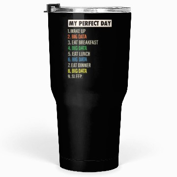 Discover MY PERFECT DAY IS WHEN I DO BIG DATA Tumblers 30 Oz