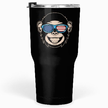 Discover Chimpanzee Monkey Orangutan Monkey Head Tumblers 30 Oz