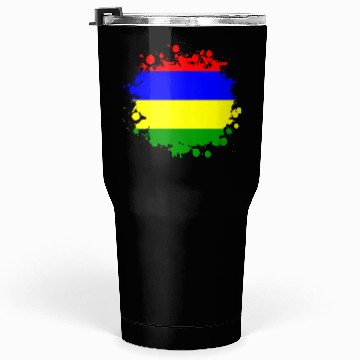 Discover Mauritius blob flag design Tumblers 30 Oz