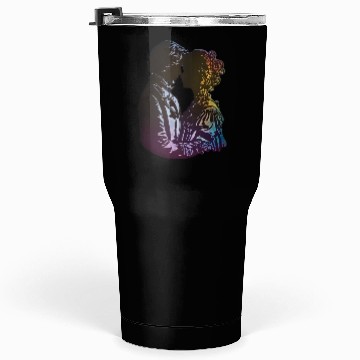 Discover Sweet Couple's Intimate Embrace, Valentine's Tumblers 30 Oz