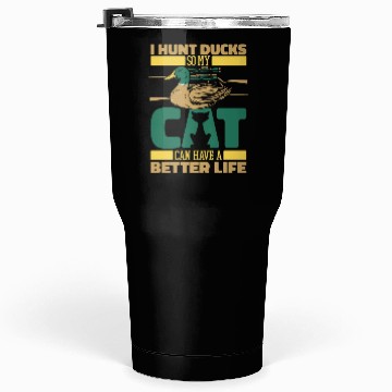 Discover Duck Hunting Cat Tumblers 30 Oz