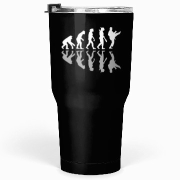 Discover Human Evolution Karate Martial Arts Lover MMA Tumblers 30 Oz