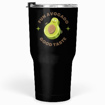 Discover fun avocado good taste,Facial Expression Cartoon Tumblers 30 Oz