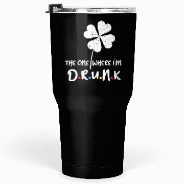 Discover Drunk Beer Paddy Shamrock Saint Patrick Day Tumblers 30 Oz