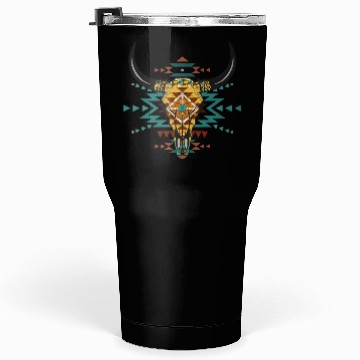 Discover Western Aztec Bull Skull Tumblers 30 Oz
