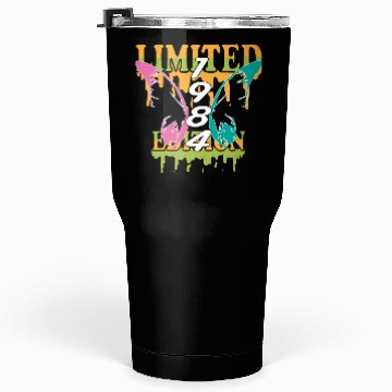 Discover 1984 Born Limited Edition Butterfly Gift Tumblers 30 Oz
