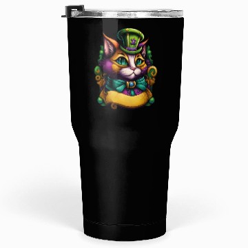 Discover Cat Mardi Gras Tumblers 30 Oz