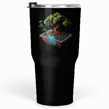 Discover 8 Bit Bonsai Tree Tumblers 30 Oz