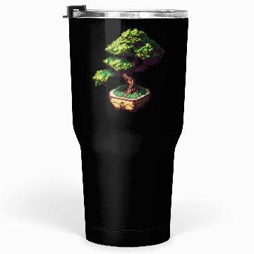 Discover 8 Bit Bonsai Tree Tumblers 30 Oz