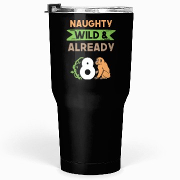 Discover Gift 8 years birthday girl boy Ape Monkey Tumblers 30 Oz