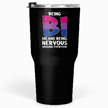Discover Being Bi Bisexual Pride Kawaii Cat Tumblers 30 Oz