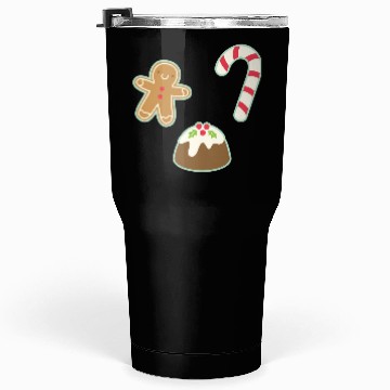 Discover Cute Gingerbread Man Candy Cane and Christmas Tumblers 30 Oz
