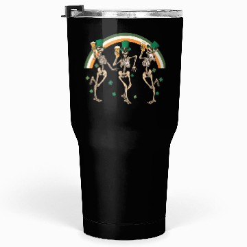Discover skeleton patricks day dancing Tumblers 30 Oz