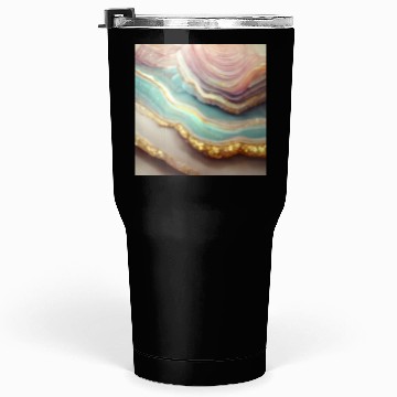 Discover Pastel Agate Geode Stone Tumblers 30 Oz