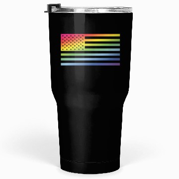 Discover Stars And Stripes / Rainbow Flag (America) Tumblers 30 Oz