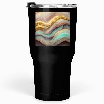 Discover Pastel Pink Teal Agate Geode Stone Tumblers 30 Oz