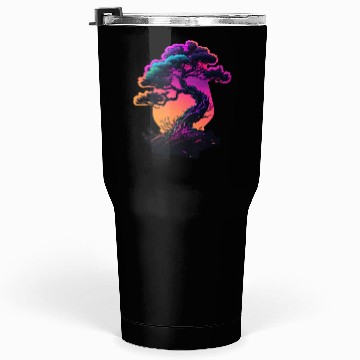 Discover Synthwave Bonsai Tree Tumblers 30 Oz