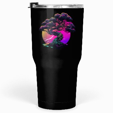 Discover Synthwave Bonsai Tree Tumblers 30 Oz
