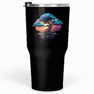 Discover Synthwave Bonsai Tree Tumblers 30 Oz
