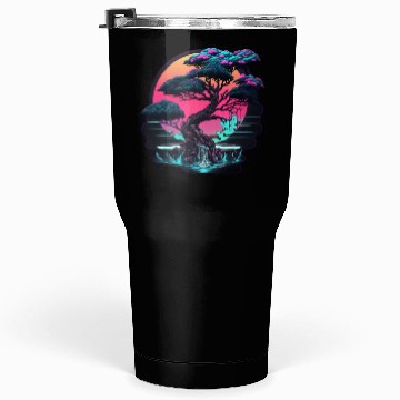 Discover Synthwave Bonsai Tree Tumblers 30 Oz