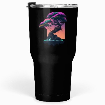 Discover Synthwave Bonsai Tree Tumblers 30 Oz