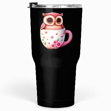Discover Owl Animal Cute Wild Bird Zoo Forest Nature Child Tumblers 30 Oz
