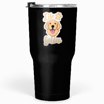 Discover Golden Retriever Illustration Comic Graphics Tumblers 30 Oz