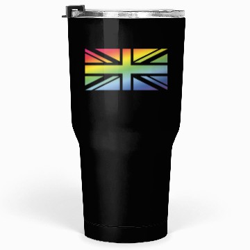 Discover Union Jack / Rainbow Flag (Great Britain / UK) Tumblers 30 Oz