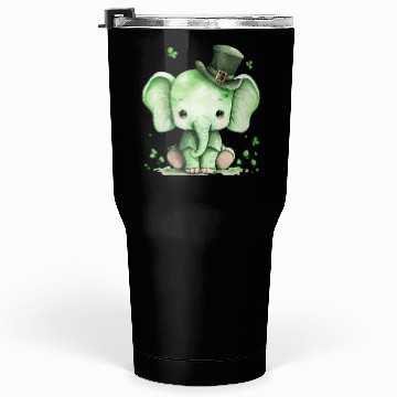 Discover St Patrick's Day Irish Cute Elephant Saint Patrick Tumblers 30 Oz