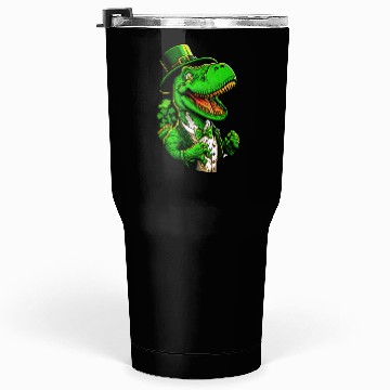 Discover St Patricks Day T-rex Dinosaur With Top Hat Tumblers 30 Oz