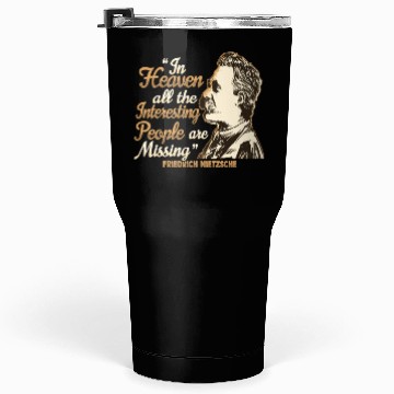 Discover Nietzsche Quote Design for a Philosophy Student Tumblers 30 Oz
