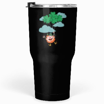 Discover Lerechaun Hanging On Clover Balloons - St Patricks Tumblers 30 Oz