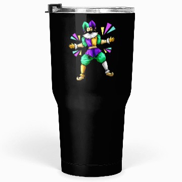 Discover Jester Costume For Mardi Gras Tumblers 30 Oz