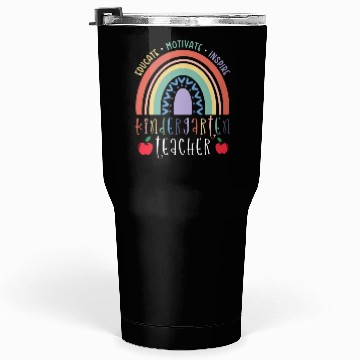 Discover Educate Motivate Inspire Kindergarten Teacher Tumblers 30 Oz