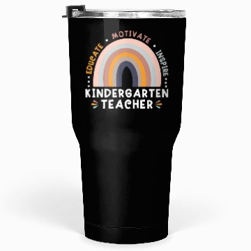 Discover Educate Motivate Inspire Kindergarten Teacher Tumblers 30 Oz