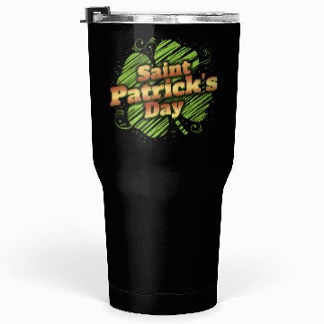 Discover Stylized Four Leaf Clover Shamrock For St Tumblers 30 Oz