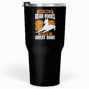 Discover Great Dane German Mastiff Dog Reading Lover Gift Tumblers 30 Oz