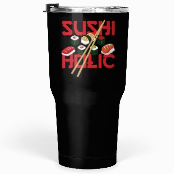 Discover Sushiholic Sushi Rolls Rice and Fish Tumblers 30 Oz